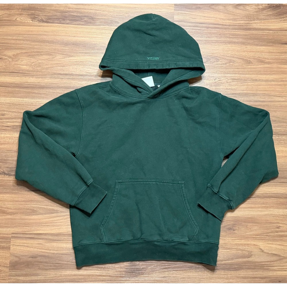 Aritzia Sweatfleece Cozy Fleece Perfect Fit Hoodie Green Women's Sz M